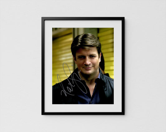 Nathan Fillion Autograph The Rookie Signed Castle Poster Authentic Signature with COA