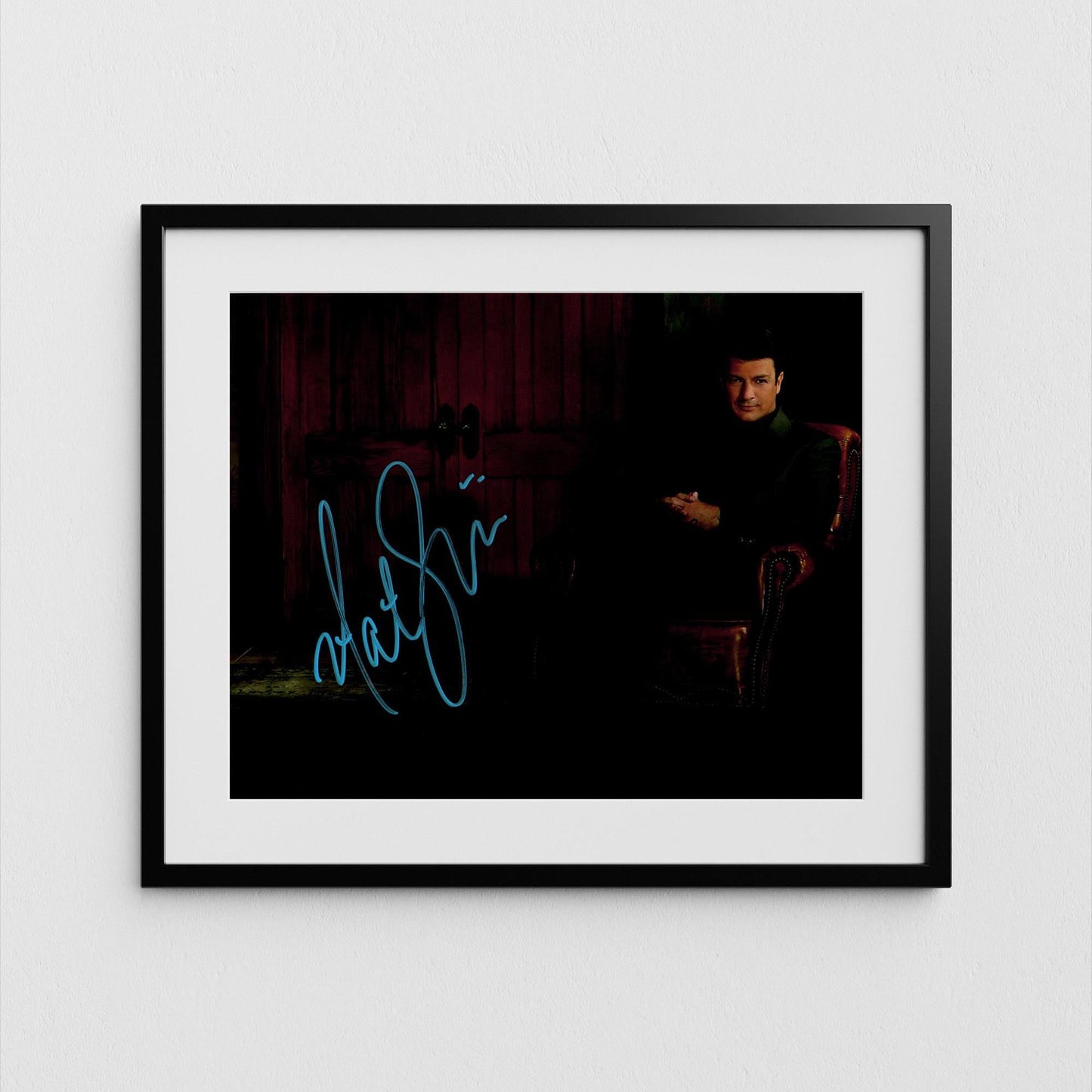 Nathan Fillion Autograph The Rookie Signed Castle Poster Authentic Signature with COA