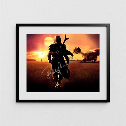 Pedro Pascal Autograph The Mandalorian Signed Star Wars Poster Authentic Signature with COA