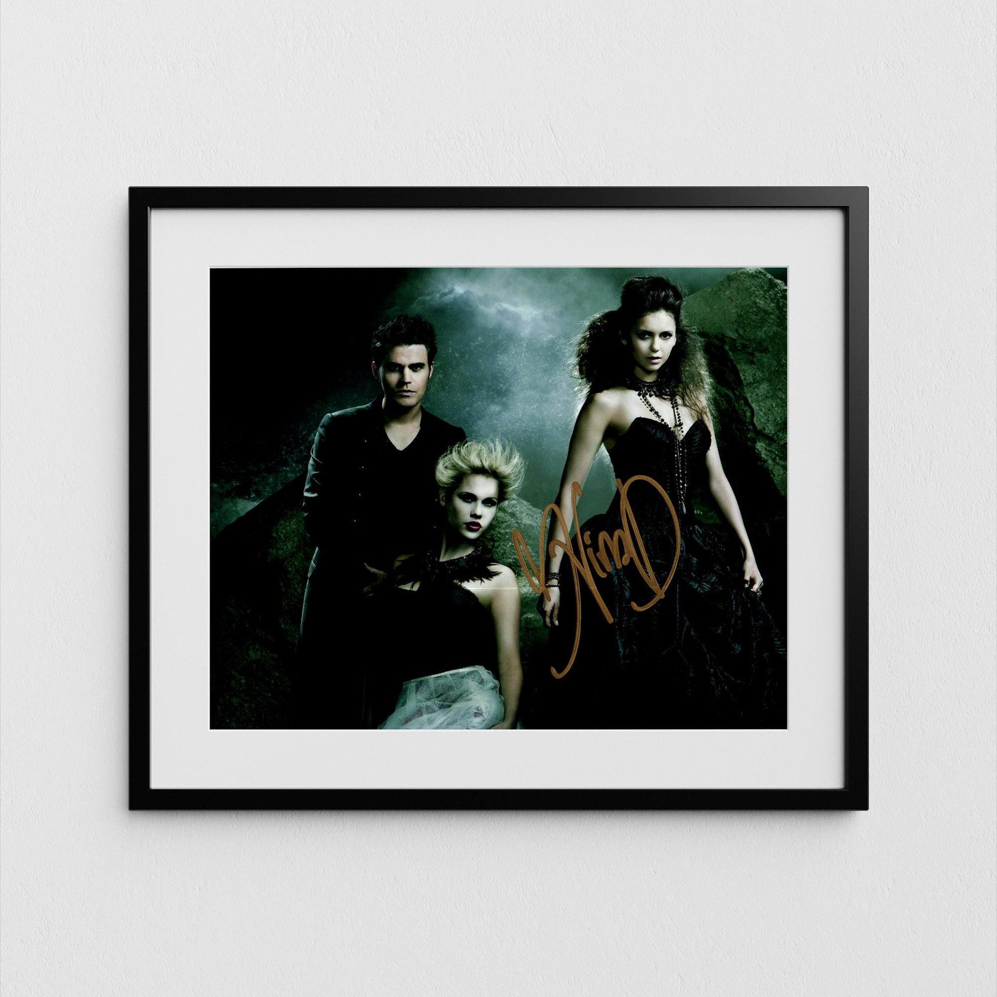 Nina Dobrev Autograph Vampire Diaries Signed Poster Authentic Signature with COA