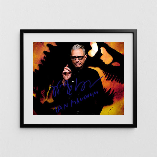 Jeff Goldblum Autograph Jurassic World Signed Poster Ian Malcolm Authentic Signature with COA