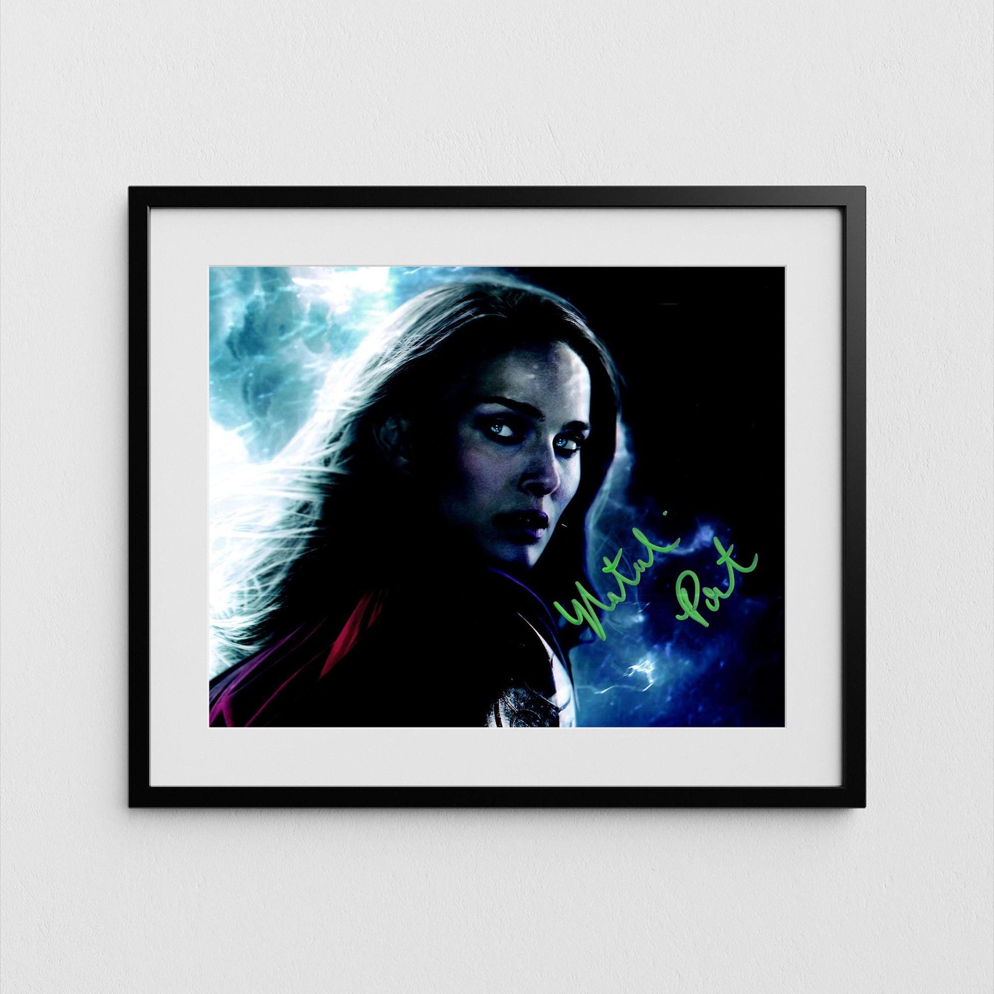 Natalie Portman Autograph Lady Thor Signed Poster Marvel Avengers Authentic Signature with COA