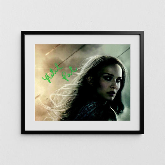 Natalie Portman Autograph Lady Thor Signed Poster Marvel Avengers Authentic Signature with COA