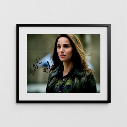 Natalie Portman Autograph Lady Thor Signed Poster Marvel Avengers Authentic Signature with COA