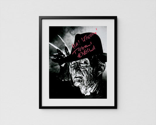 Robert Englund Autograph Freddy Krueger Signed Poster Authentic Signature with COA