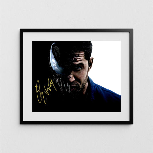 Tom Hardy Autograph Venom Signed Poster Authentic Signature with COA