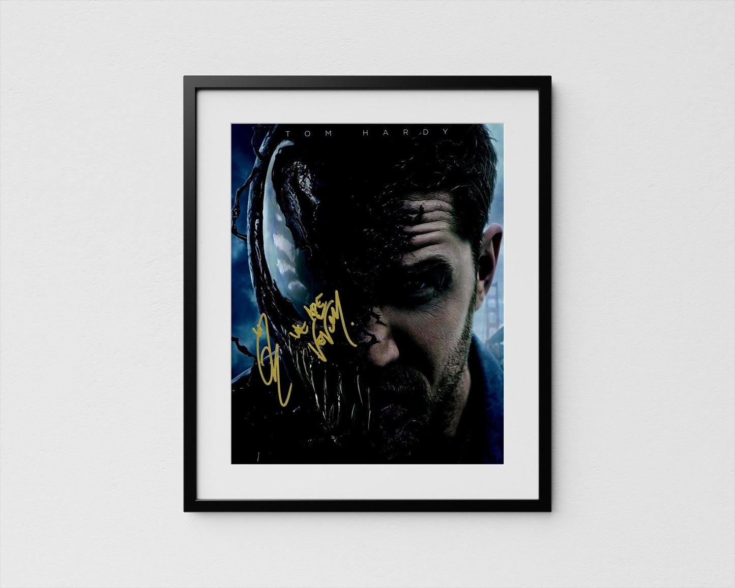 Tom Hardy Autograph Venom Signed Poster Authentic Signature with COA