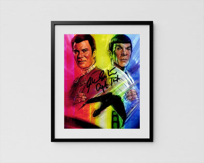 William Shatner Autograph Star Trek Signed Captain Kirk Poster Authentic Signature with COA