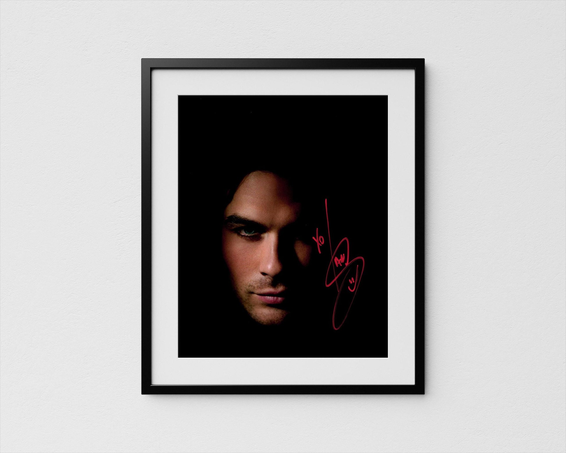 Ian Somerhalder Autograph The Vampire Diaries Signed Salvatore Poster Authentic Signature with COA
