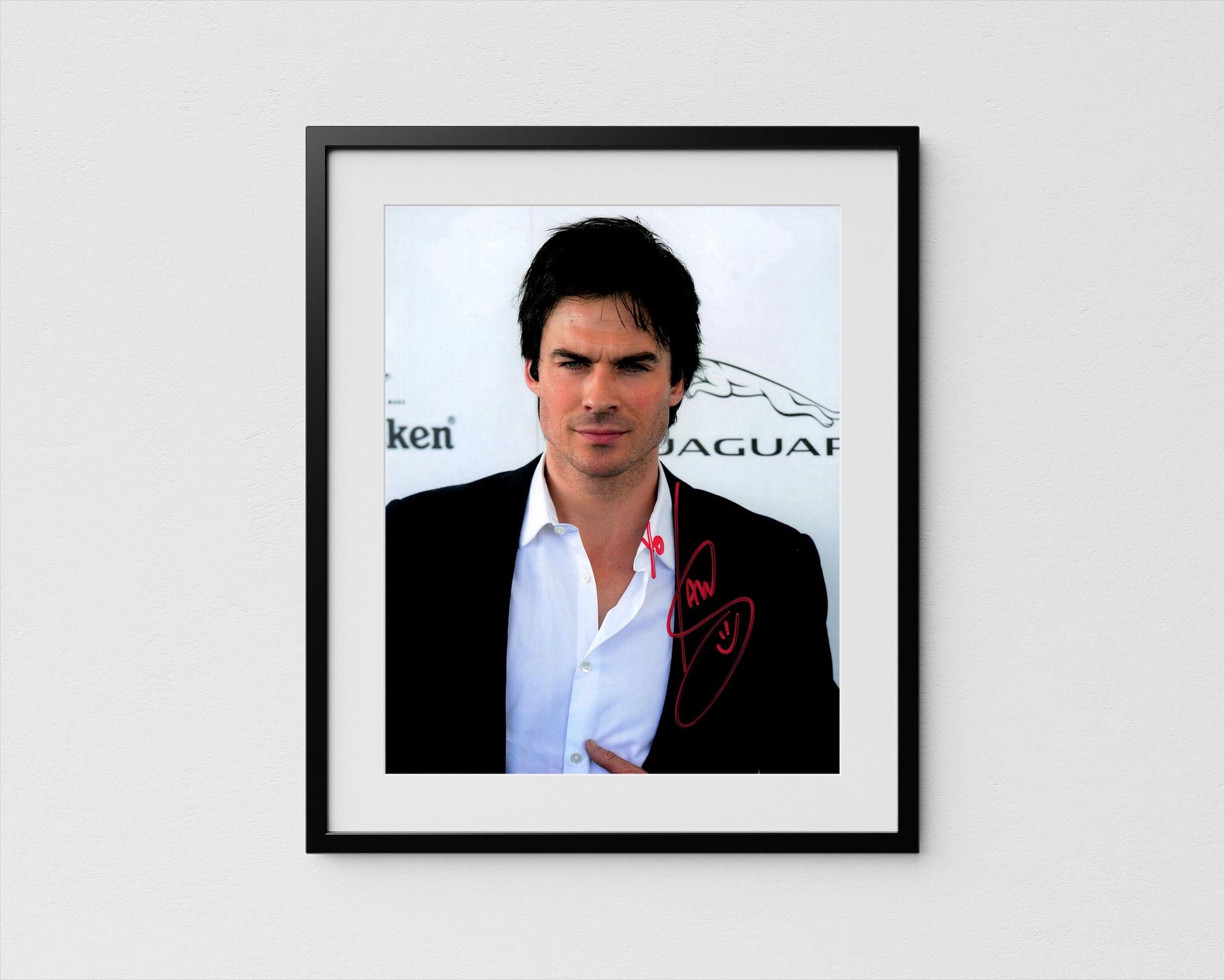 Ian Somerhalder Autograph The Vampire Diaries Signed Salvatore Poster Authentic Signature with COA