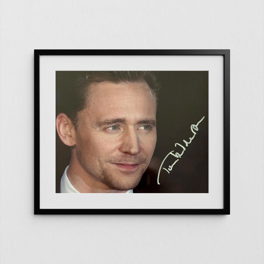 Tom Hiddleston Autograph Thor Loki Signed Poster Marvel Avengers Authentic Signature with COA