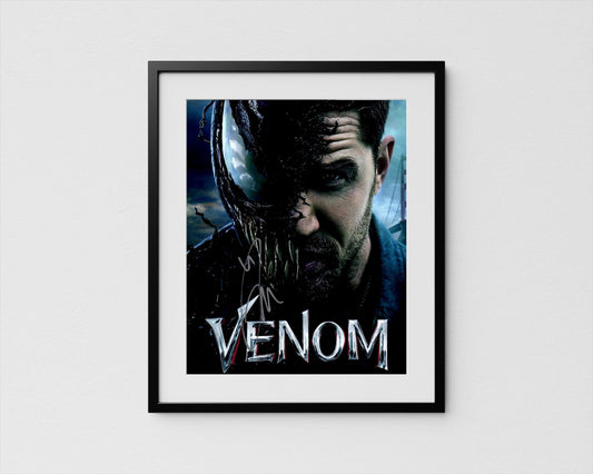 Tom Hardy Autograph Venom Signed Poster Authentic Signature with COA