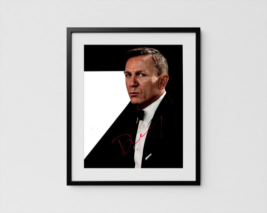 Daniel Craig Autograph James Bond Signed Poster No Time To Die Authentic Signature with COA