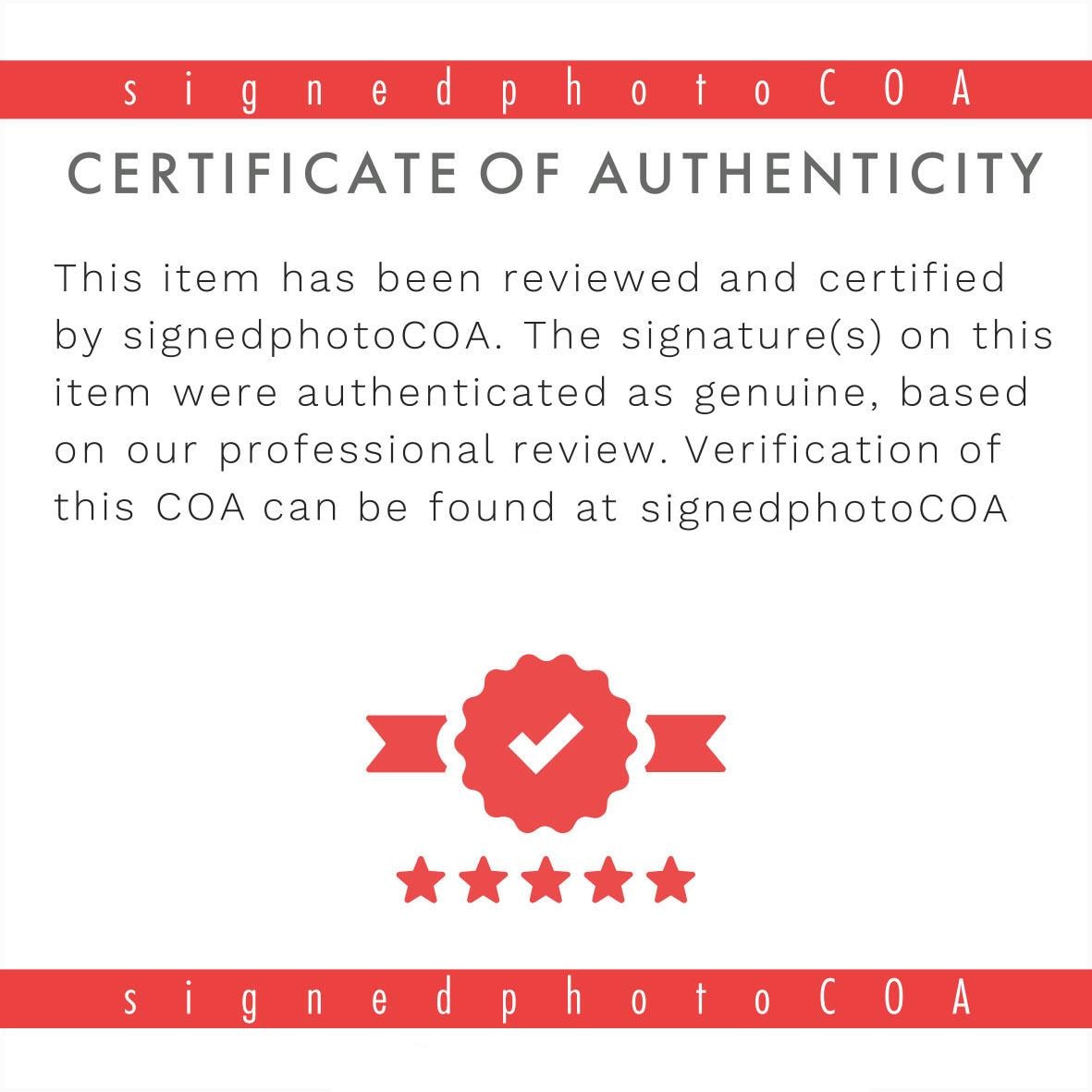 Jeri Ryan Autograph Star Trek Picard Signed Poster Seven of Nine Authentic Signature with COA