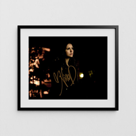 Nina Dobrev Autograph Vampire Diaries Signed Poster Authentic Signature with COA