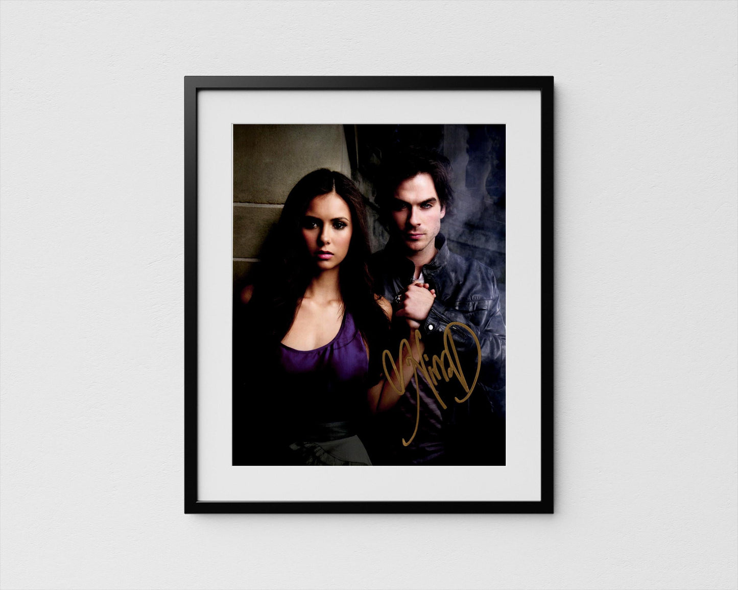 Nina Dobrev Autograph Vampire Diaries Signed Poster Authentic Signature with COA