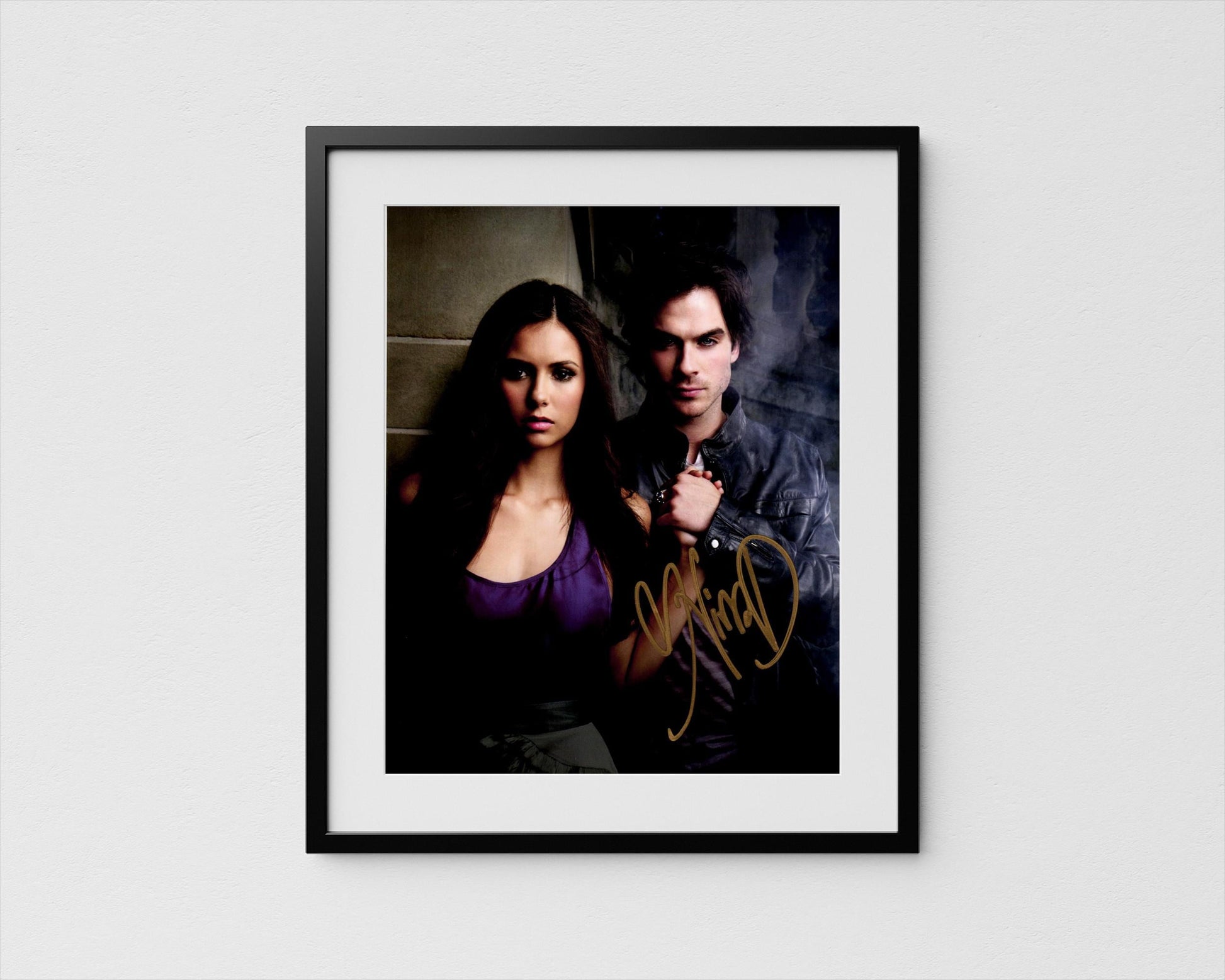 Nina Dobrev Autograph Vampire Diaries Signed Poster Authentic Signature with COA