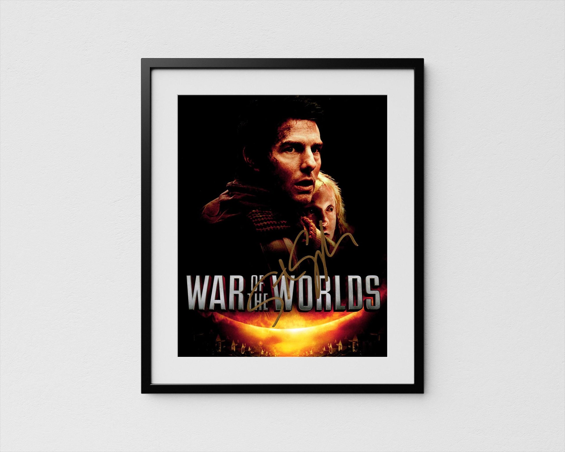 Steven Spielberg Autograph War of the Worlds Signed Poster Authentic Signature with COA