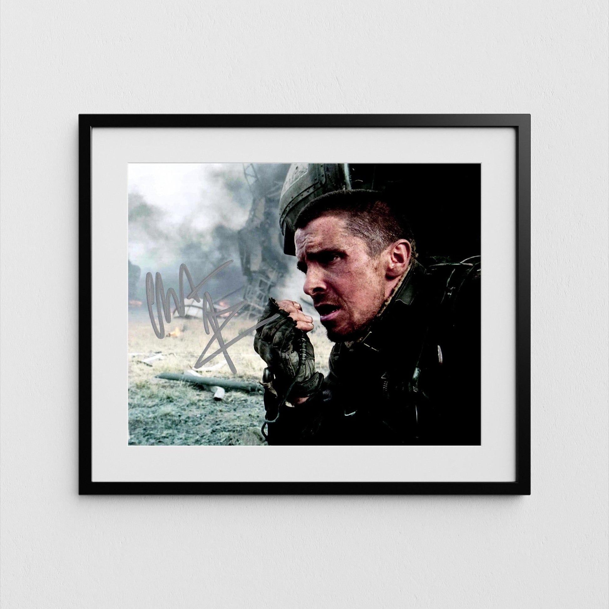 Christian Bale Autograph Terminator Signed John Connor Poster Authentic Signature with COA