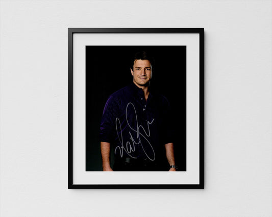 Nathan Fillion Autograph The Rookie Signed Castle Poster Authentic Signature with COA