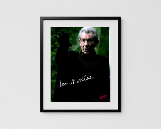 Ian McKellen Autograph X-Men Signed Poster Magneto Authentic Signature with COA