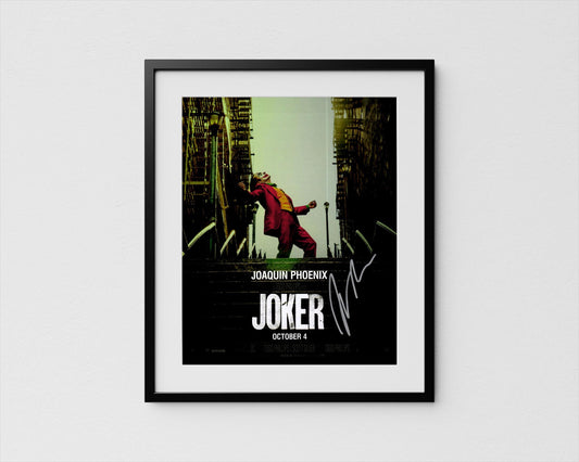 Joaquin Phoenix Autograph Joker Signed Arthur Fleck Poster Authentic Signature with COA