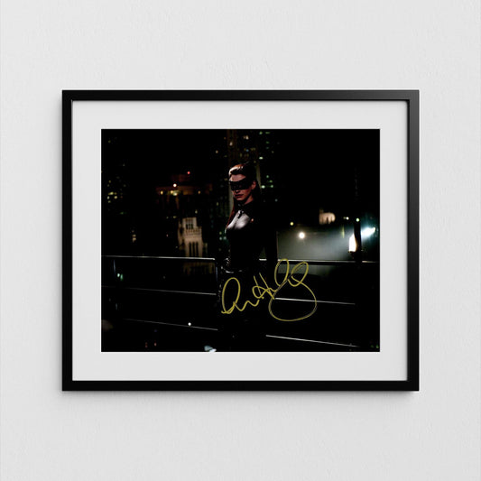Anne Hathaway Autograph Catwoman Signed Poster Dark Knight Authentic Signature with COA