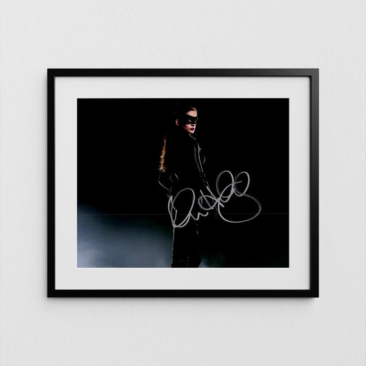 Anne Hathaway Autograph Catwoman Signed Poster Dark Knight Authentic Signature with COA