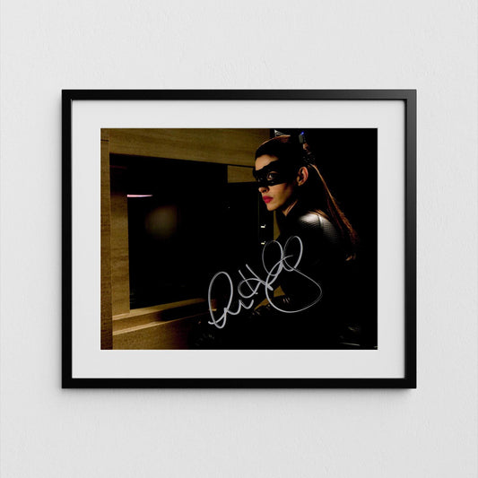Anne Hathaway Autograph Catwoman Signed Poster Dark Knight Authentic Signature with COA