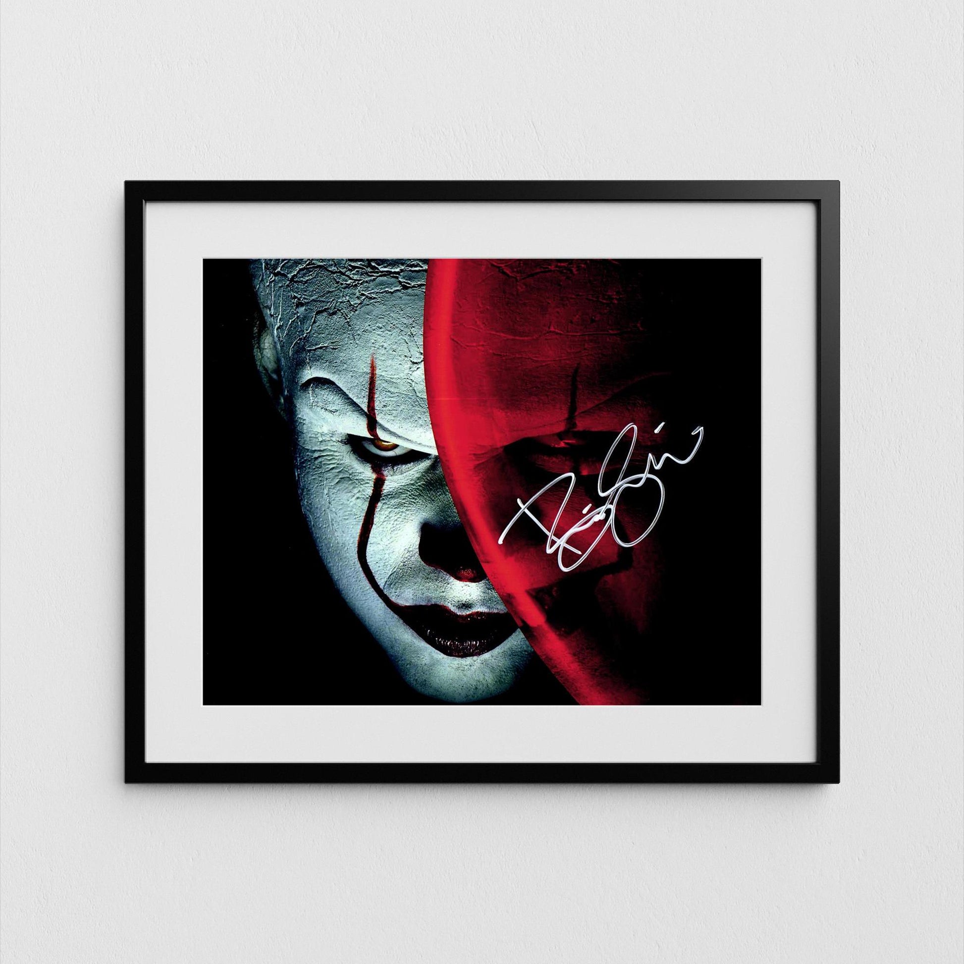 Bill Skarsgard Autograph IT Signed Poster Pennywise Authentic Signature with COA
