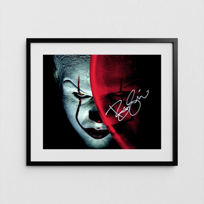 Bill Skarsgard Autograph IT Signed Poster Pennywise Authentic Signature with COA