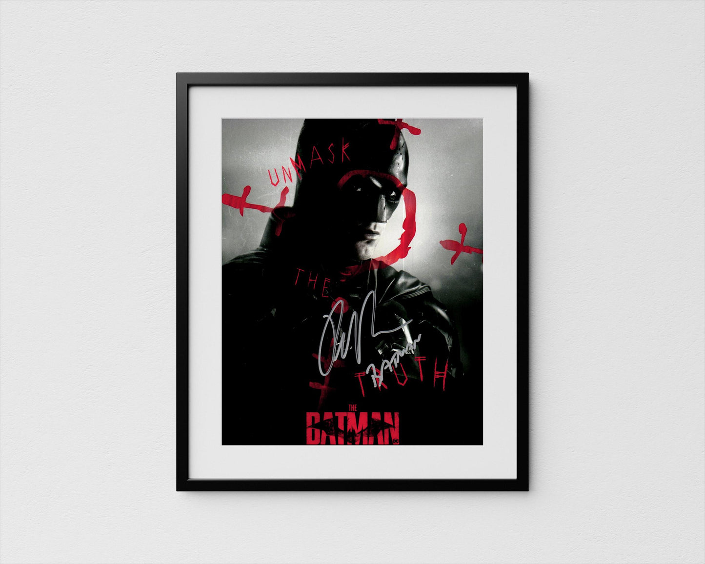 Robert Pattinson Autograph The Batman Signed Poster Authentic Signature with COA