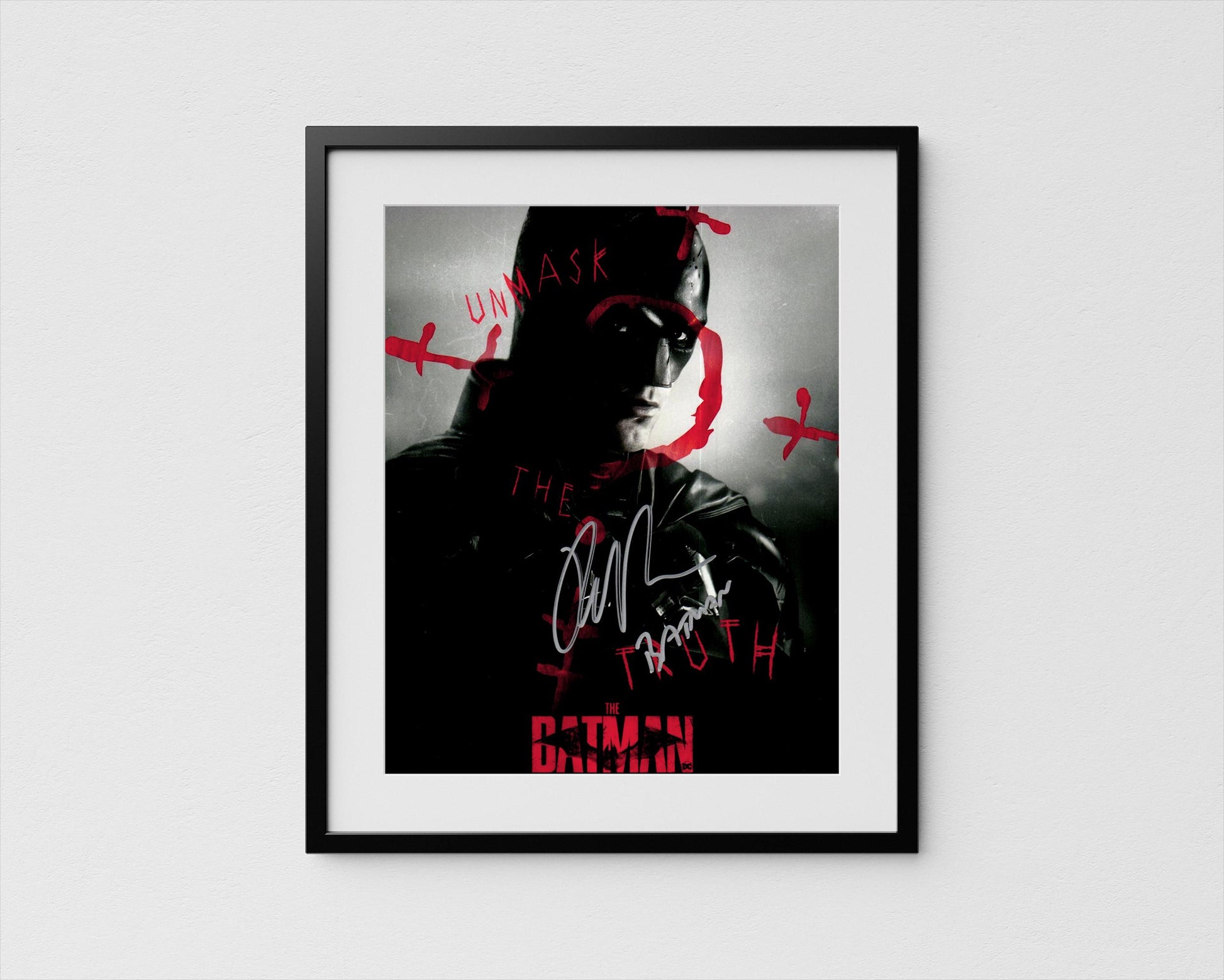 Robert Pattinson Autograph The Batman Signed Poster Authentic Signature with COA