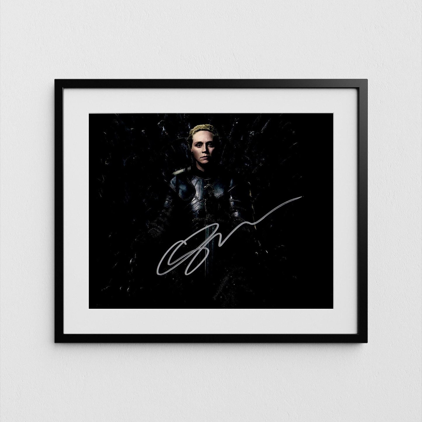 Gwendoline Christie Autograph Game of Thrones Signed Poster Brienne of Tarth Authentic Signature with COA