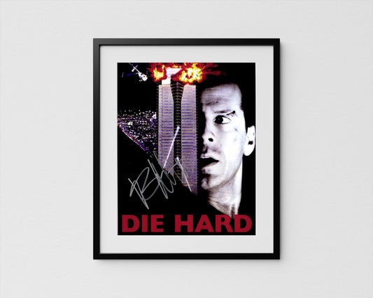 Bruce Willis Autograph Die Hard Signed Poster Authentic Signature with COA