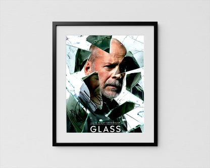Bruce Willis Autograph Glass Signed Poster Authentic Signature with COA
