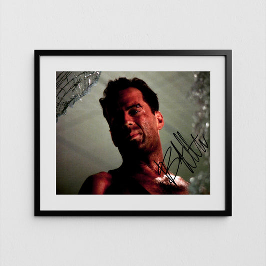 Bruce Willis Autograph Die Hard Signed Poster Authentic Signature with COA