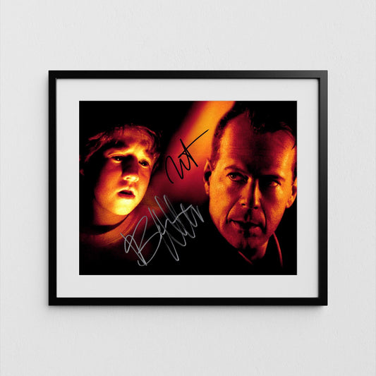 Bruce Willis + Haley Joel Osment Autograph The Sixth Sense Signed Poster Authentic Signature with COA
