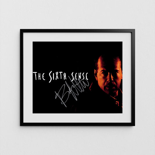 Bruce Willis Autograph The Sixth Sense Signed Poster Authentic Signature with COA