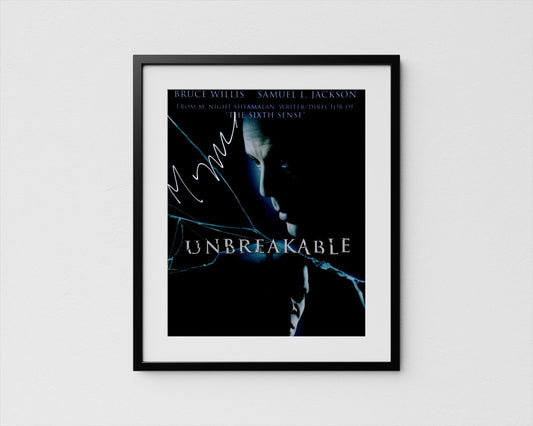 M. Night Shyamalan Autograph Unbreakable Signed Poster Authentic Signature with COA
