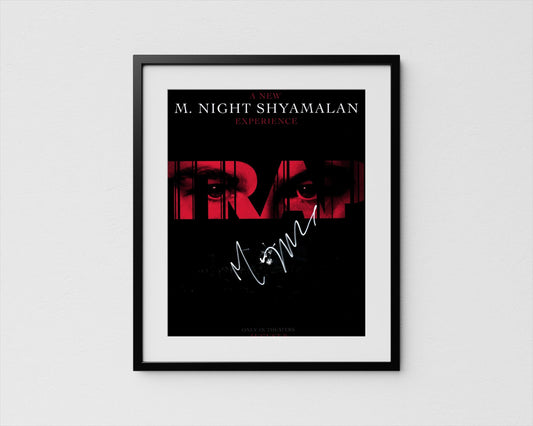 M. Night Shyamalan Autograph Trap Signed Poster Authentic Signature with COA