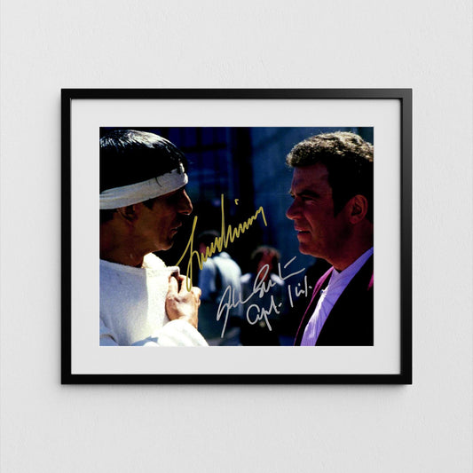 William Shatner + Leonard Nimoy Autograph Star Trek Signed Poster Spock and Captain Kirk Authentic Signature with COA