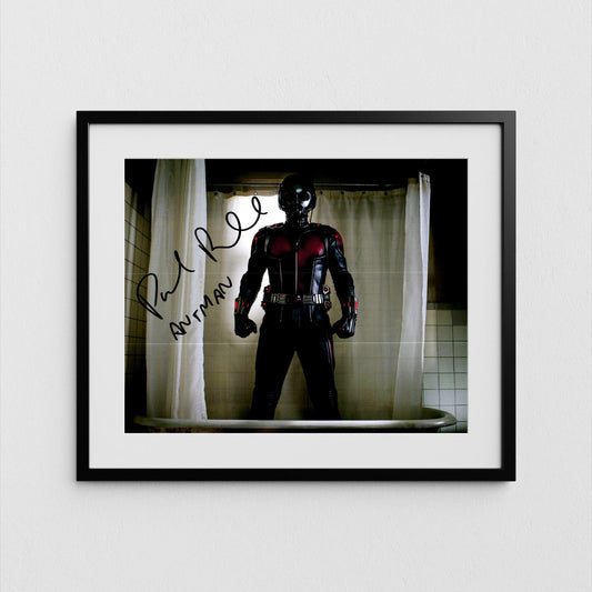 Paul Rudd Autograph Ant-Man Signed Poster Avengers Authentic Signature with COA