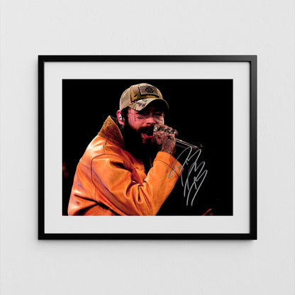 Post Malone Autograph Signed Poster Authentic Signature with COA