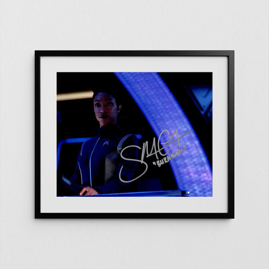 Sonequa Martin-Green Autograph Star Trek Discovery Signed Poster Captain Burnham Authentic Signature with COA