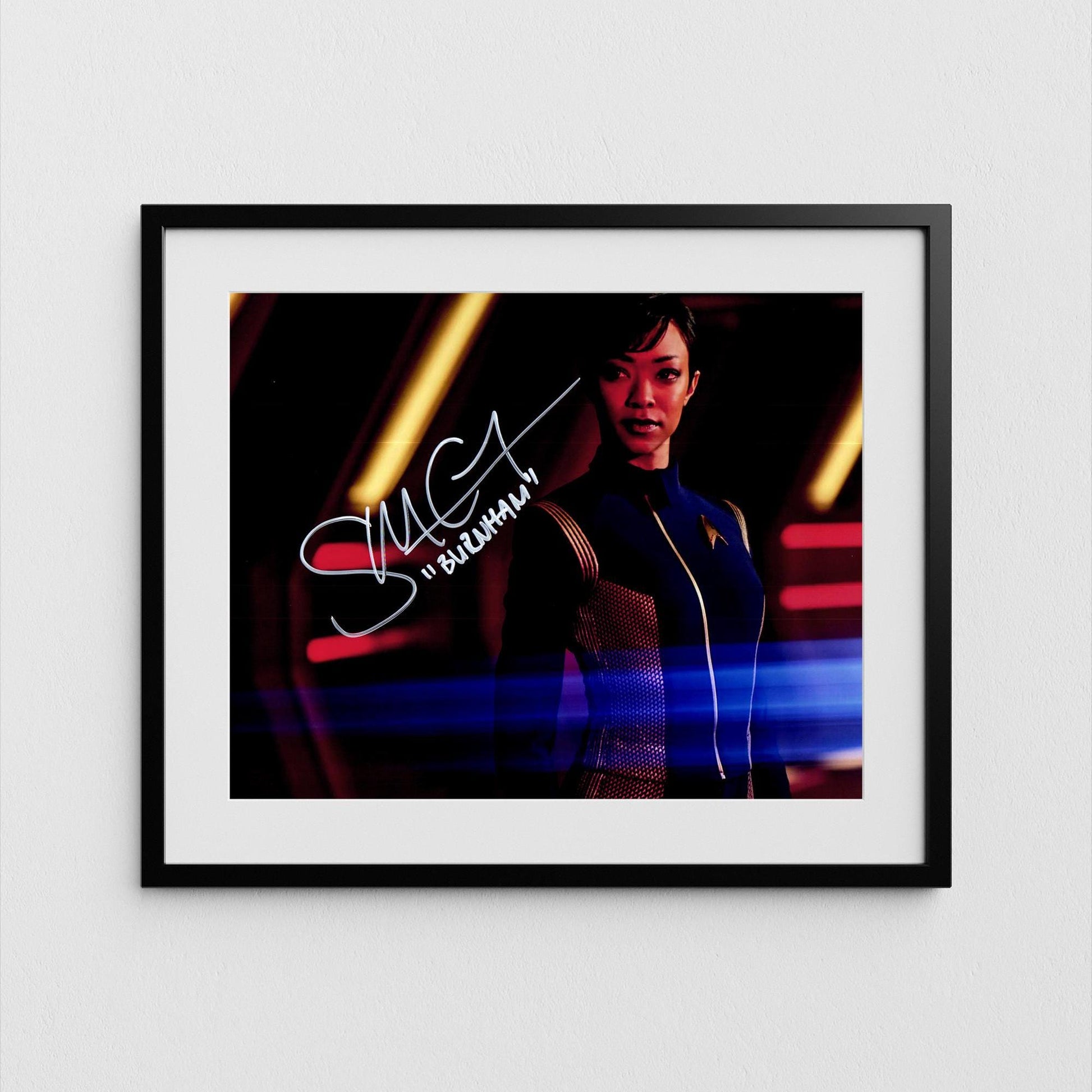 Sonequa Martin-Green Autograph Star Trek Discovery Signed Poster Captain Burnham Authentic Signature with COA