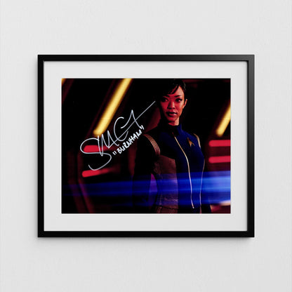 Sonequa Martin-Green Autograph Star Trek Discovery Signed Poster Captain Burnham Authentic Signature with COA