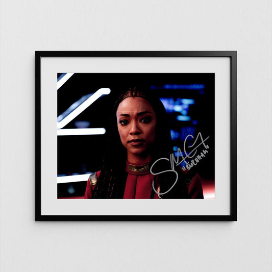 Sonequa Martin-Green Autograph Star Trek Discovery Signed Poster Captain Burnham Authentic Signature with COA