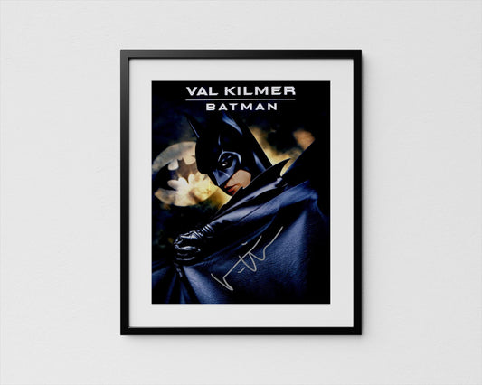 Val Kilmer Autograph Batman Signed Poster Authentic Signature with COA