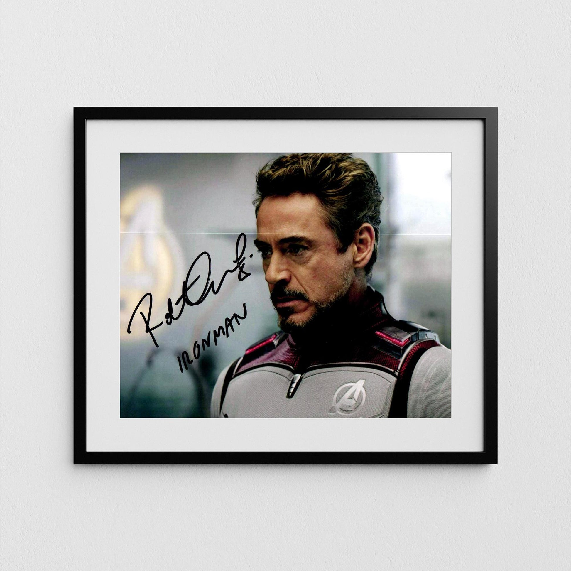 Robert Downey Jr Autograph Iron Man Signed Poster Tony Stark Authentic Signature with COA